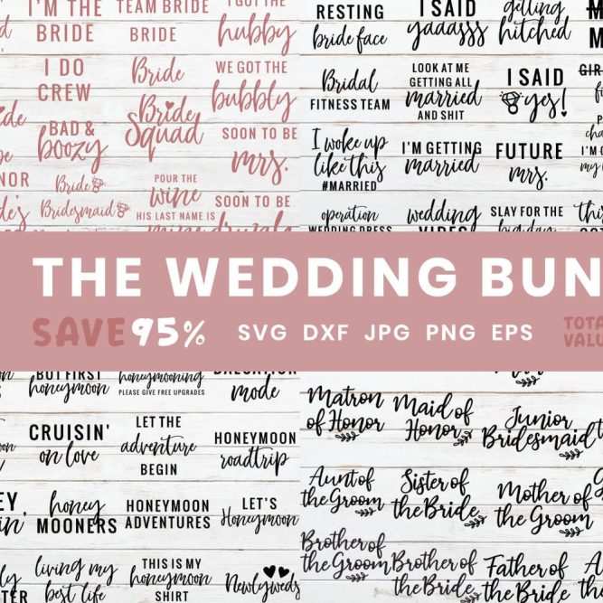 The Ultimate Wedding SVG Bundle 1